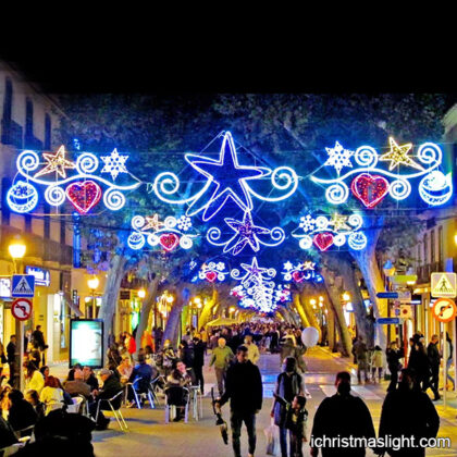 Outdoor Christmas star decoration for street