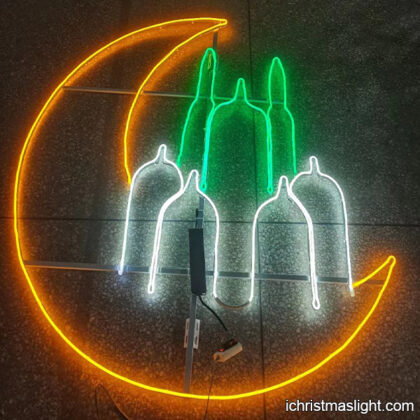 Ramadan mubarak lights outdoor decoration