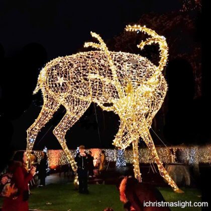 Extra large light reindeer outdoor decoration