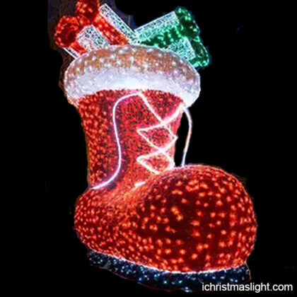 Christmas decorative light Santa Claus boots