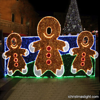 LED light outdoor gingerbread decorations