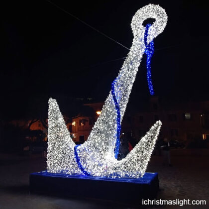 Outdoor large holiday anchor decoration
