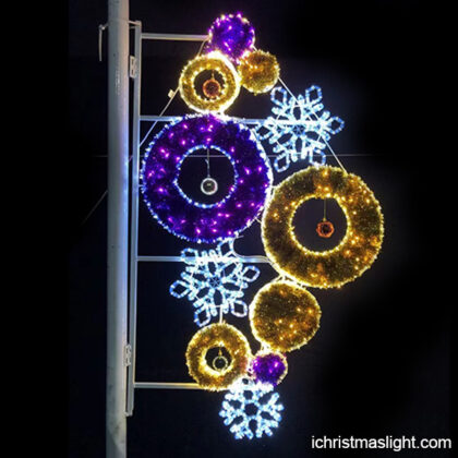 Outdoor purple Christmas decoration