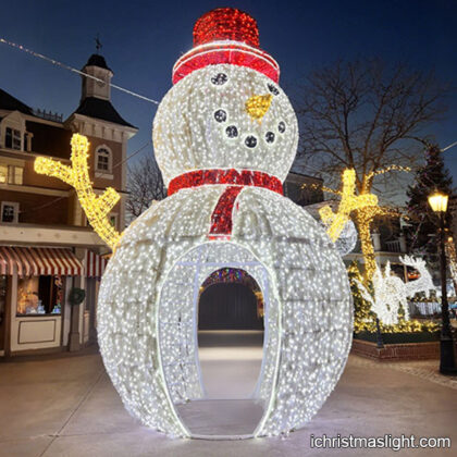 Outdoor LED snowman Christmas decoration