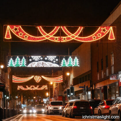 Commercial street light Christmas decorations