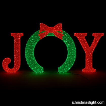 Large outdoor JOY Christmas decorations