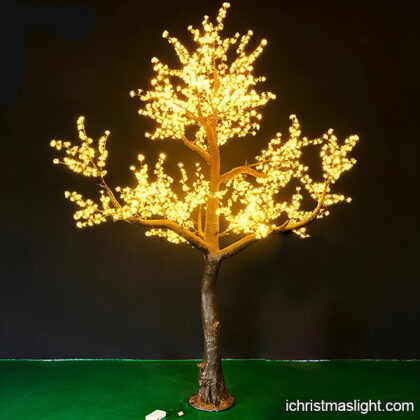Warm white LED lighted cherry trees
